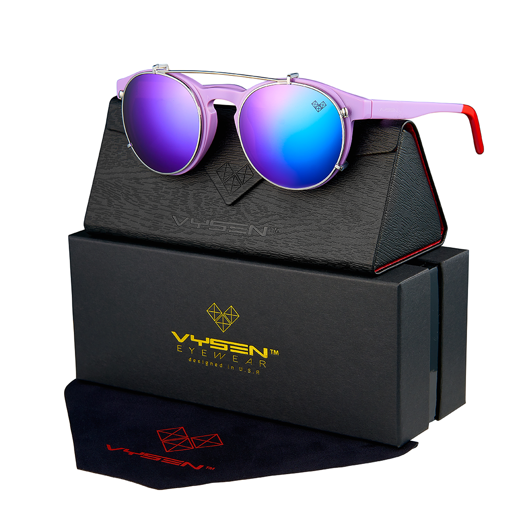 AVIVA CLIP ARMAZON LAVANDA LENTES MORADO ESPEJADO