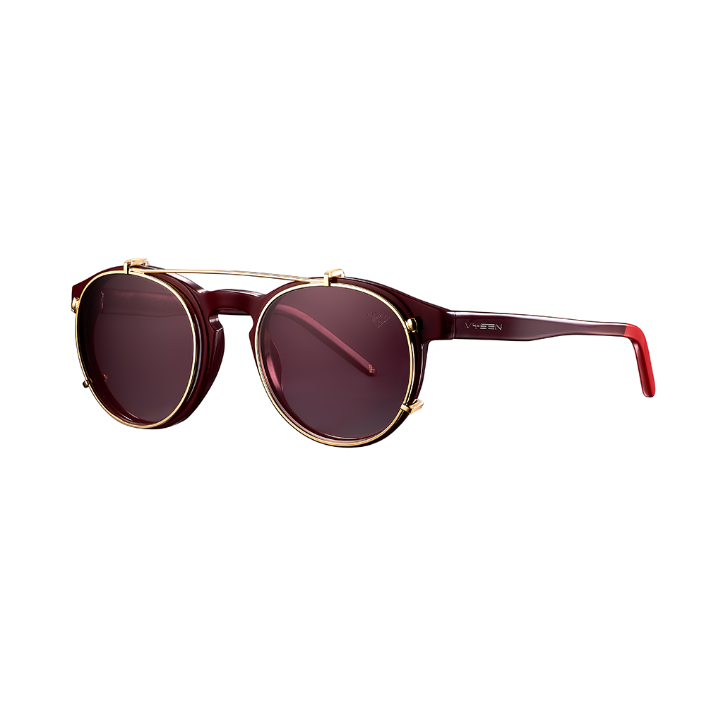 AVIVA CLIP ARMAZON BURGANDY LENTES BURGANDY