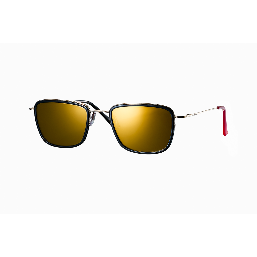 OTTU ARMAZON NEGRO MATE LENTES DORADOS