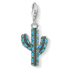 Colgante Charm "Cactus turquesa"