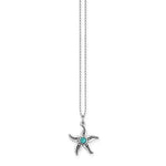 Collar de estrella de mar de Plata