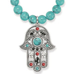 Collar de Mano de Fátima de Plata