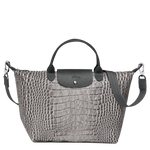 Le Pliage Bolso de Mano M Gris - Luxury Avenue Boutique