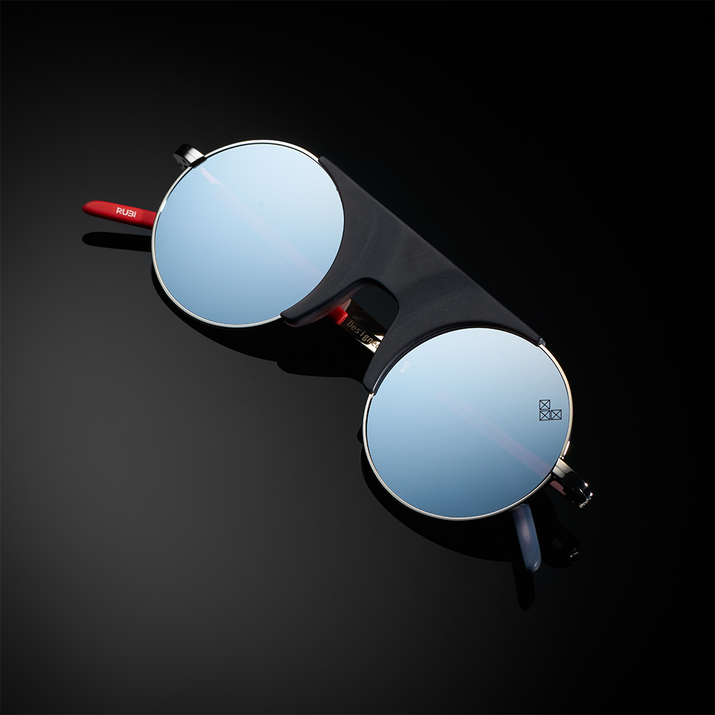 RUBY ARMAZON NEGRO MATE LENTES PLATEADOS