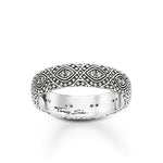 Anillo de Ornamentos de Plata oscurecida