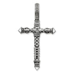 Dije de Cruz de Plata oscurecida