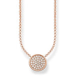 Collar de brillantes de Baño de oro rosa