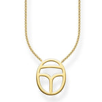 Collar de escarabajo de Baño de oro