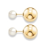 Doble Arete de Baño de oro