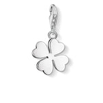 Charm de hoja de trebol de Plata