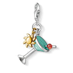 Charm de cocktail de Plata