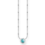 Collar Turquesa Étnica de Plata oscurecida