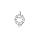 Dije de Carrier Pavé de Plata