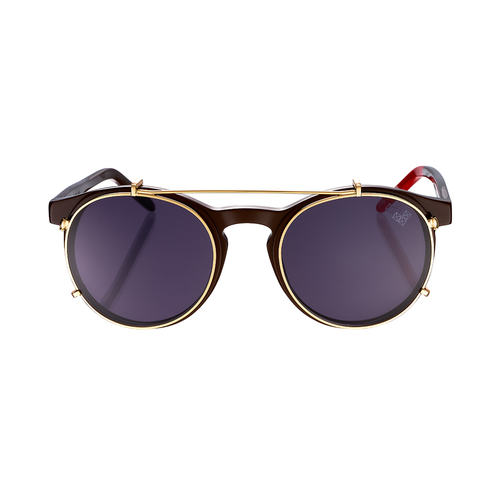 AVIVA CLIP ARMAZON CAFE LENTES NEGROS CLIP DORADO