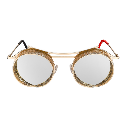 ONIX ARMAZON DORADO LENTES PLATEADOS ESPEJADOS
