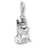 Colgante Charm "Buldog con Corona"