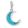 Charm Colgante Luna Plata / Turquesa