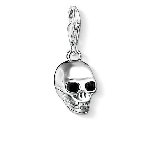 Charm Colgante Calavera Plateada