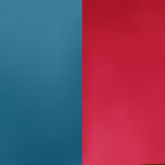 Cuero para Anillo Reversible Petrol blue/Raspberry
