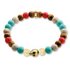Pulsera de calavera de Baño de oro