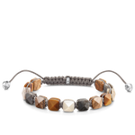 Pulsera Studs Marrón L