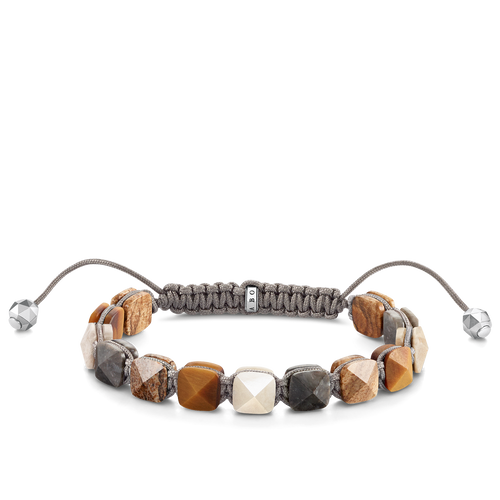 Pulsera Studs Marrón L