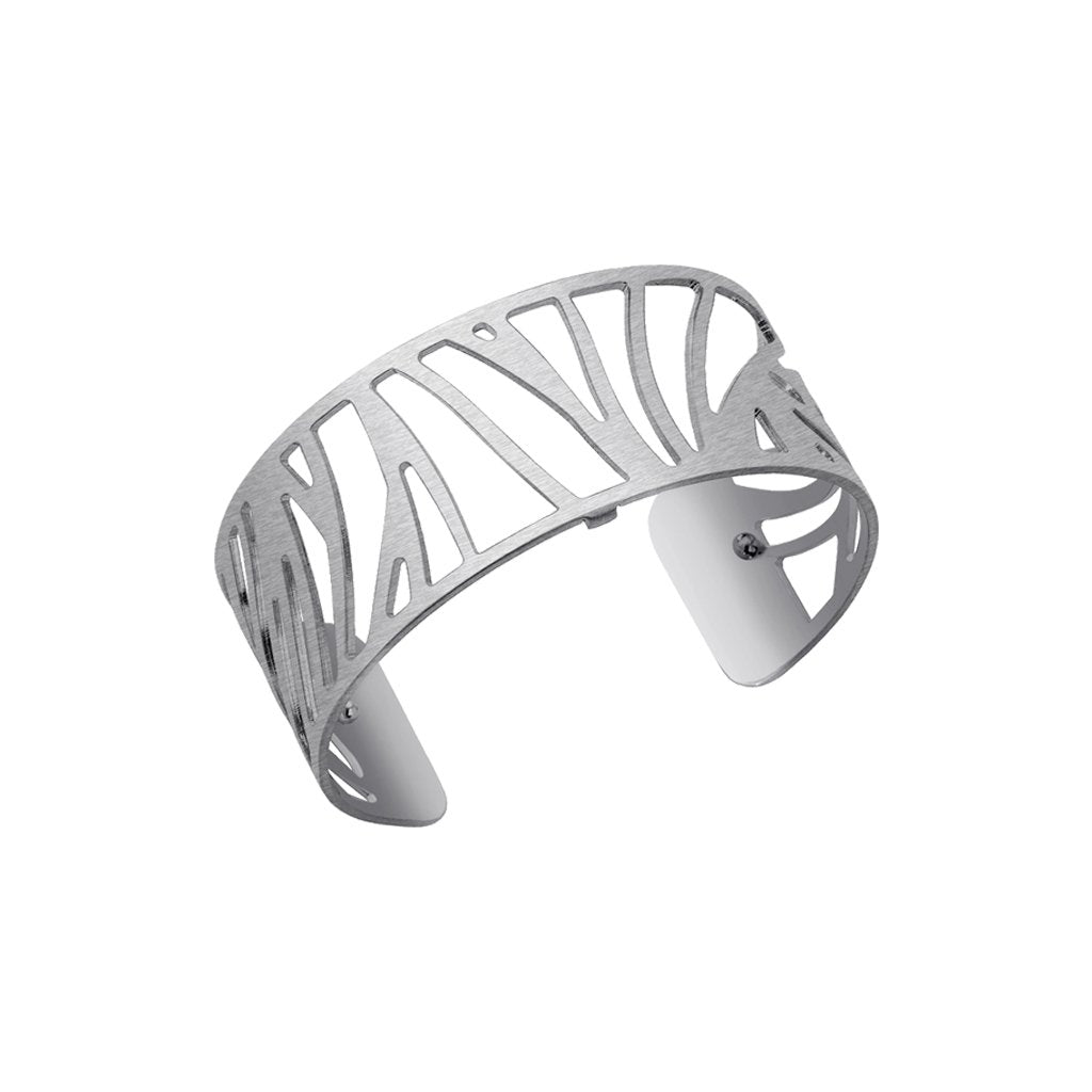 Brazalete Perroquet 25 MM Baño de Plata Mate