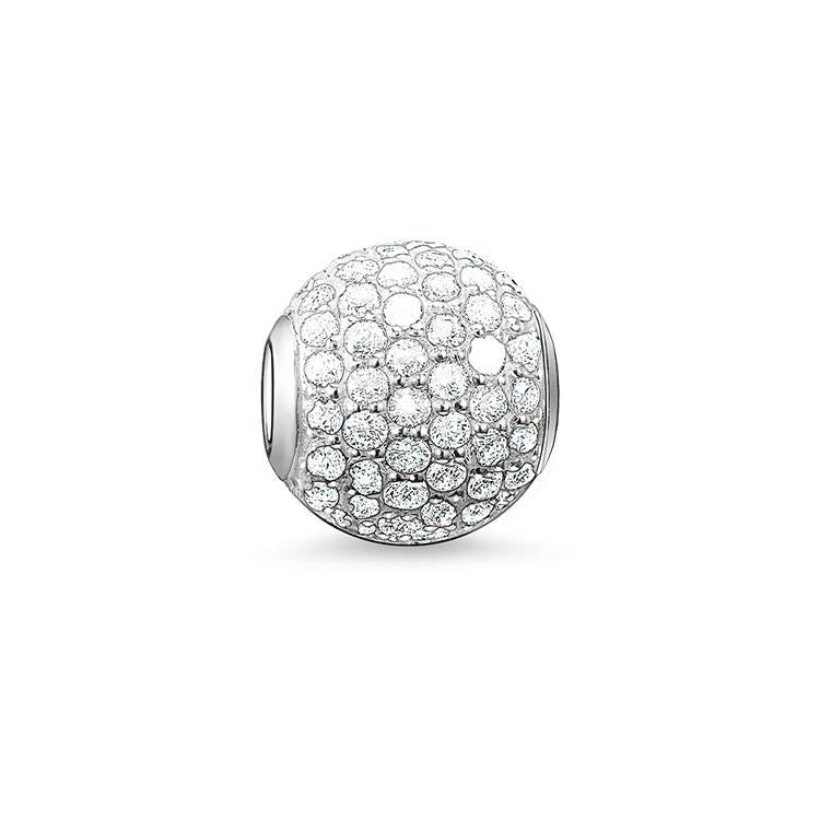 Bead Pavé Blanco