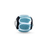 K0255-017-17-bead-de-vidrio-turquesa-blanco-y-negro-de-plata