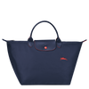 Le Pliage Club Bolso de Mano M Azul Marino - Luxury Avenue Boutique