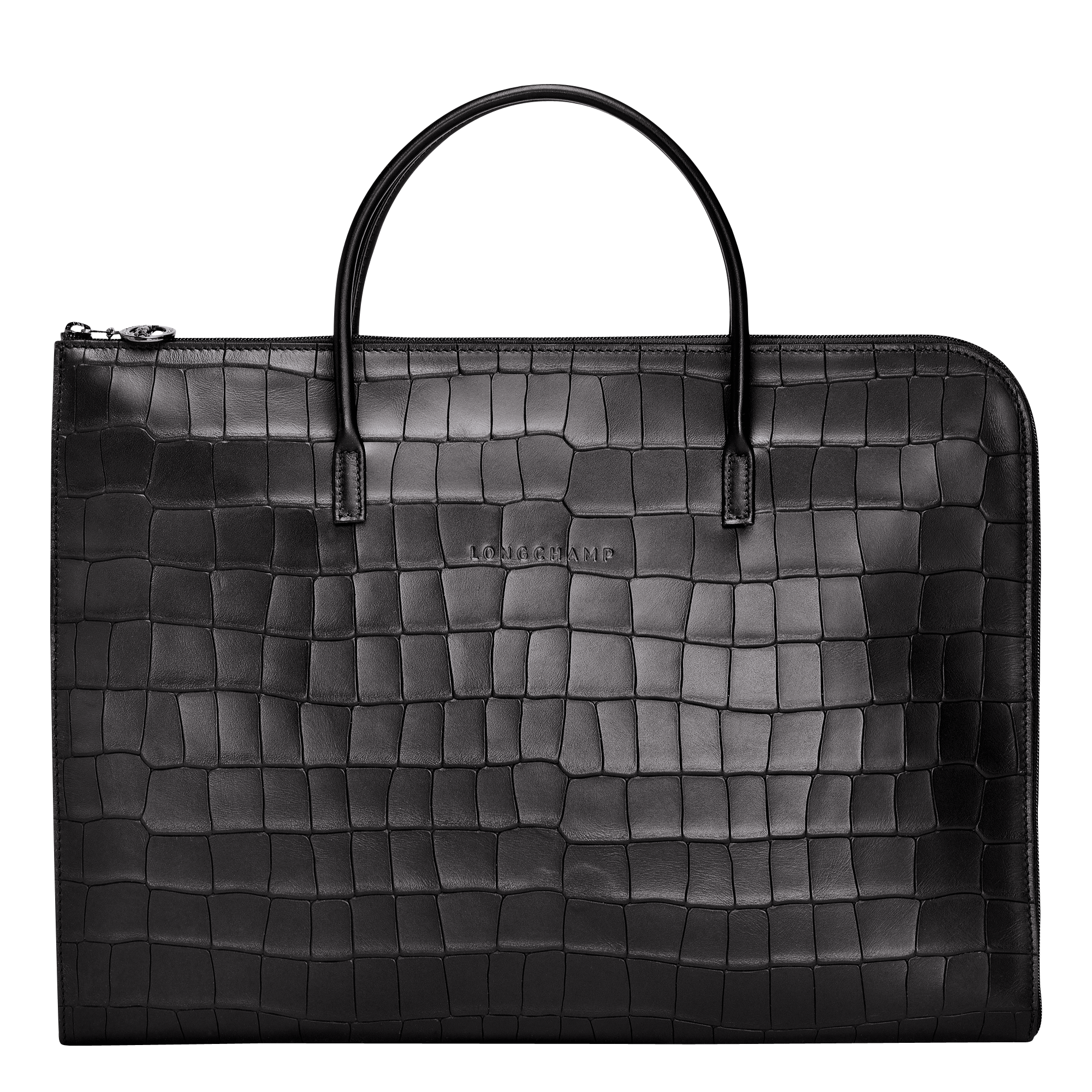 Croco Block Portadocumentos Negro - Luxury Avenue Boutique