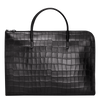 Croco Block Portadocumentos Negro - Luxury Avenue Boutique