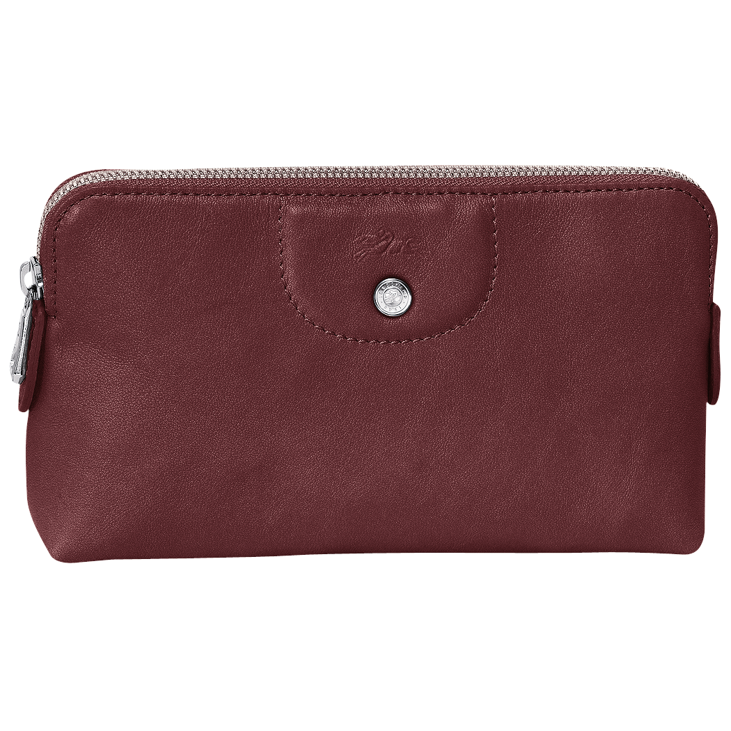 Le Pliage Cuir Neceser Granate - Luxury Avenue Boutique