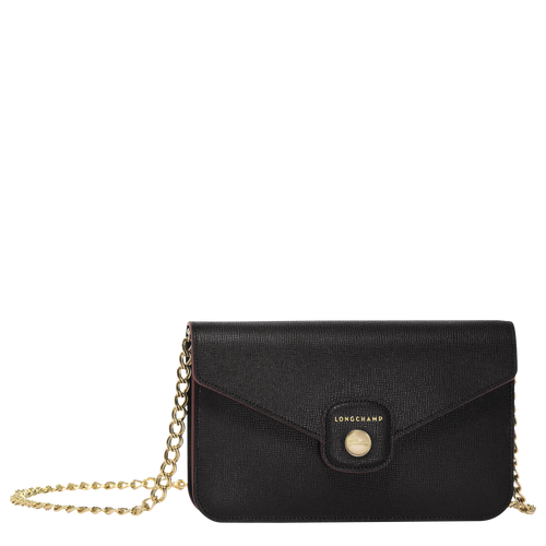 Le Pliage Héritage Cartera con Cadena Negro - Luxury Avenue Boutique