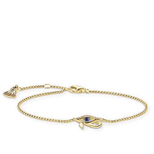 Pulsera de Ojo de Horus de Baño de oro