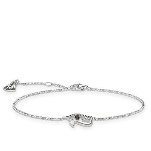 Pulsera de Ojo de Horus de Plata oscurecida