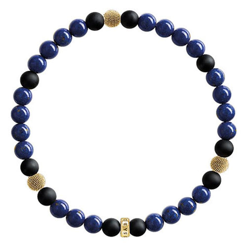Pulsera de azul real de Baño de oro