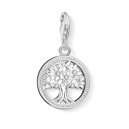 Charm de árbol de la vida de Plata