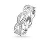 Anillo Eternity Love Knot Blanco de Plata