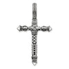 Dije de Cruz de Plata oscurecida