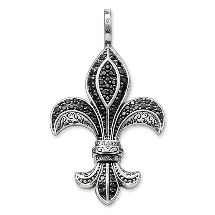 Dije de Flor de lis Pequeña de Plata
