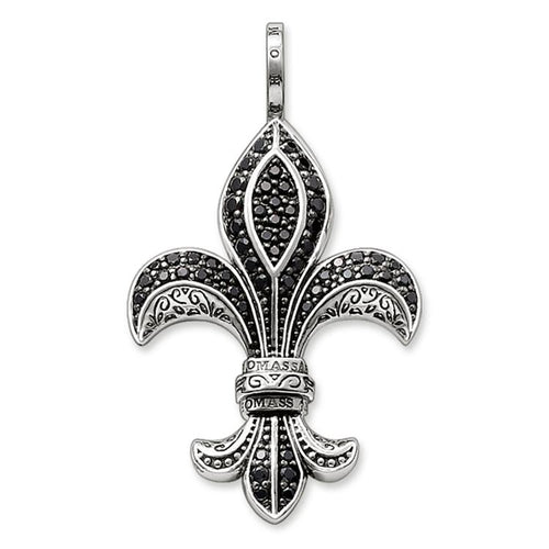 Dije de Flor de lis Pequeña de Plata
