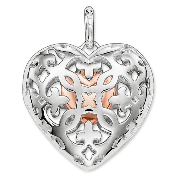 Medallón de Corazón de Oro Rosa