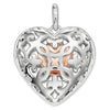 Medallón de Corazón de Oro Rosa