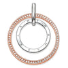 Dije de Círculos con Pavé de Plata