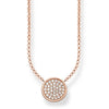 Collar de brillantes de Baño de oro rosa