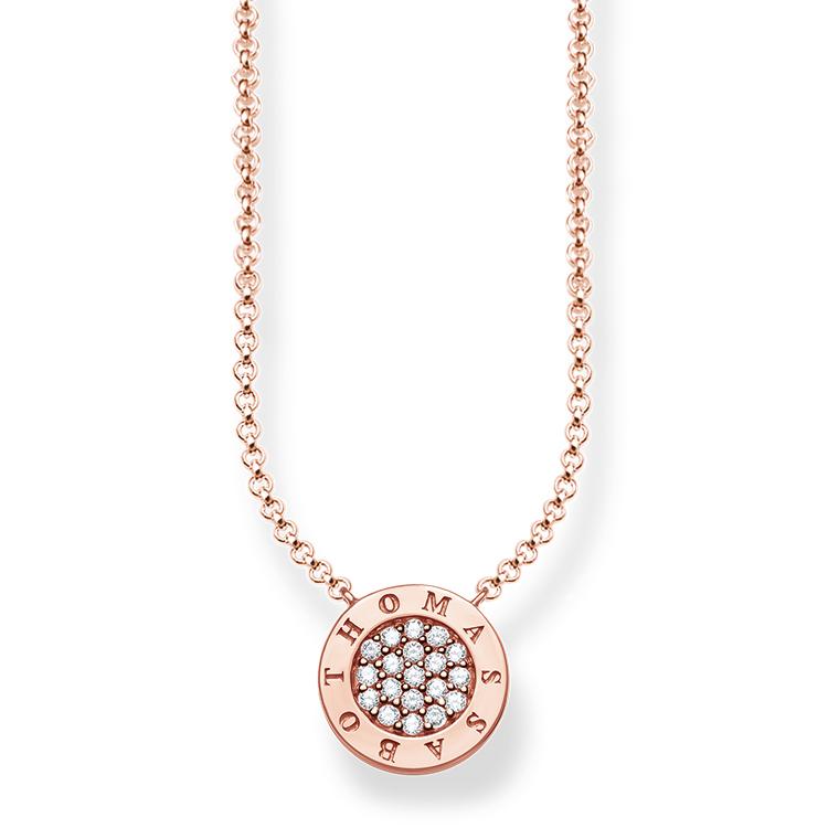 Collar de pavé de Baño de oro rosa