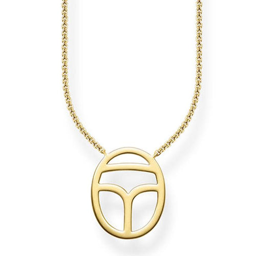 Collar de escarabajo de Baño de oro