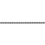 Cadena de cordel de Plata oscurecida