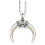 Collar de Colmillo de Tigre de Plata osc